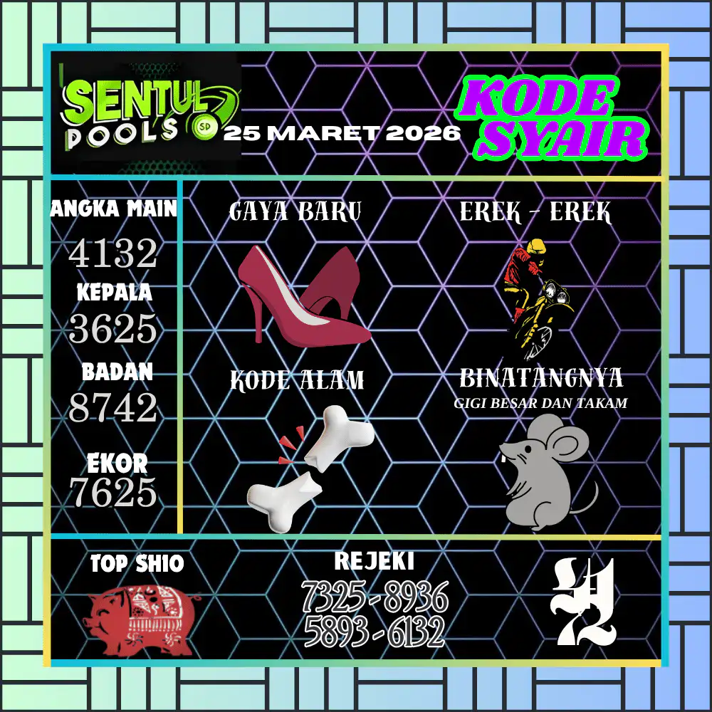 Kode Syair Sentul Pools Maret 2026