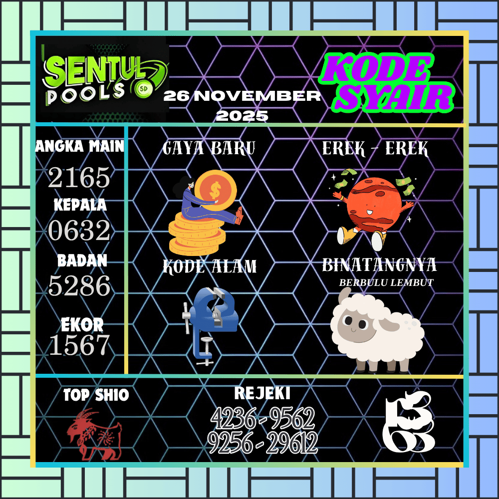 Kode Syair Sentul Pools - November 2025