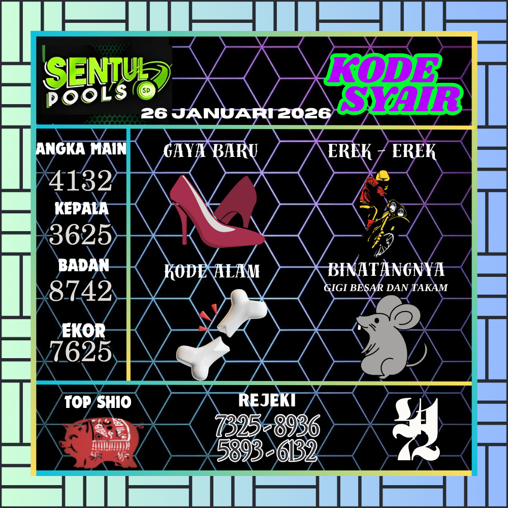 Kode Syair Sentul Pools Januari 2026