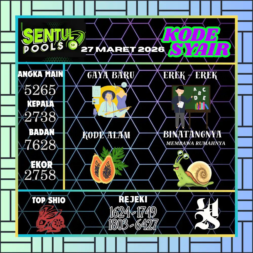 Kode Syair Sentul Pools Maret 2026