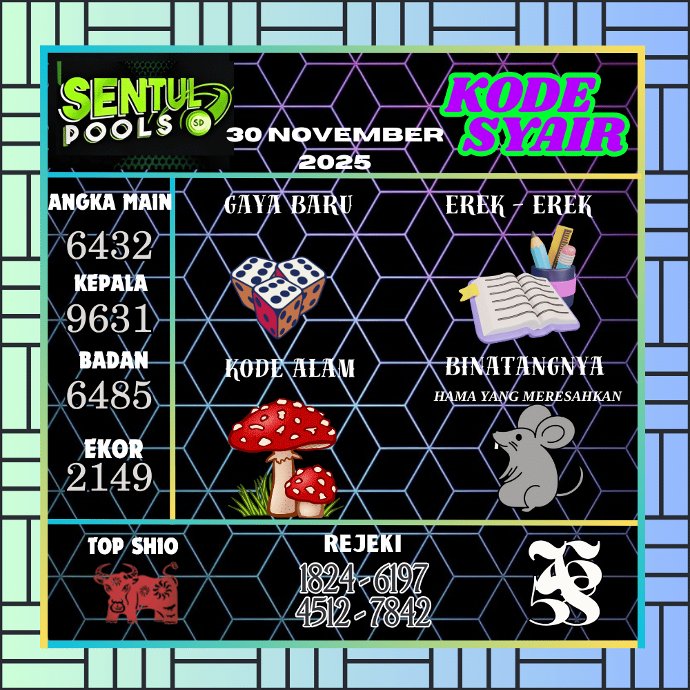 Kode Syair Sentul Pools - November 2025