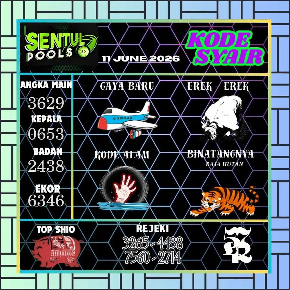 Kode Syair Sentul Pools Juni 2026
