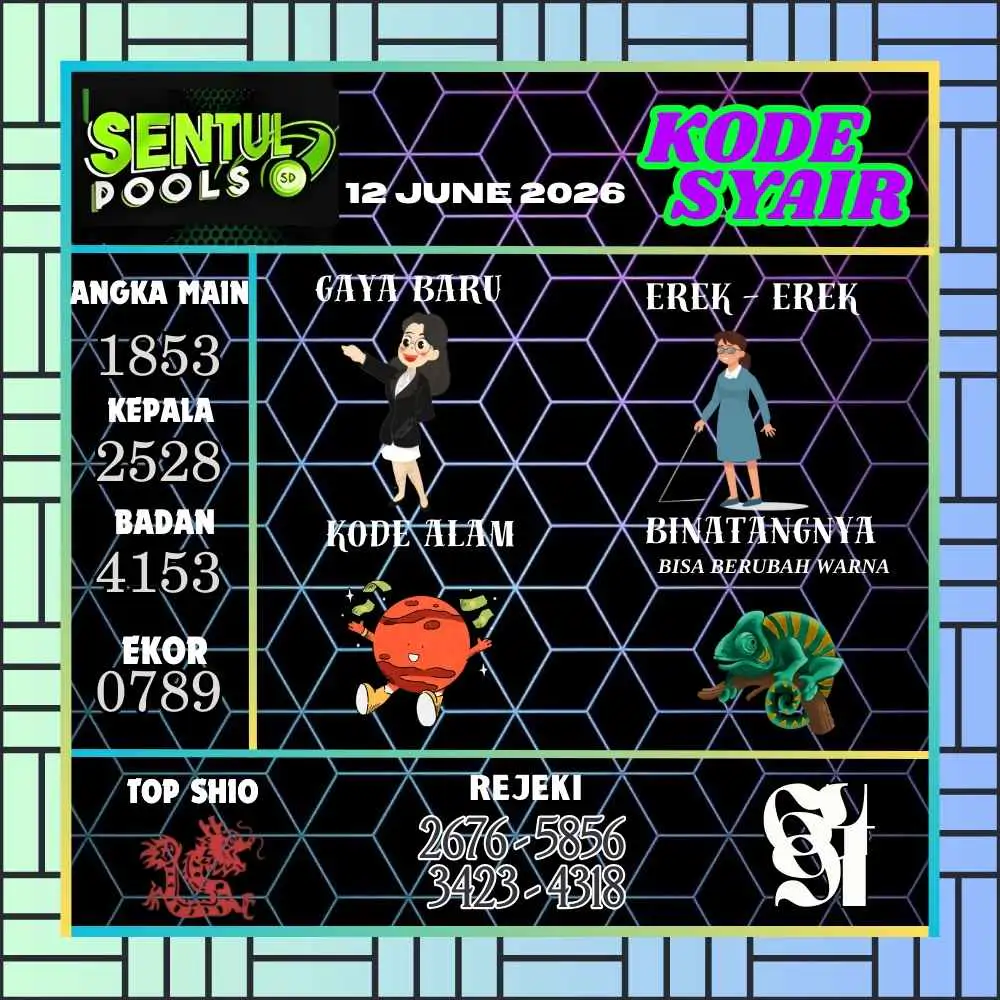 Kode Syair Sentul Pools Juni 2026
