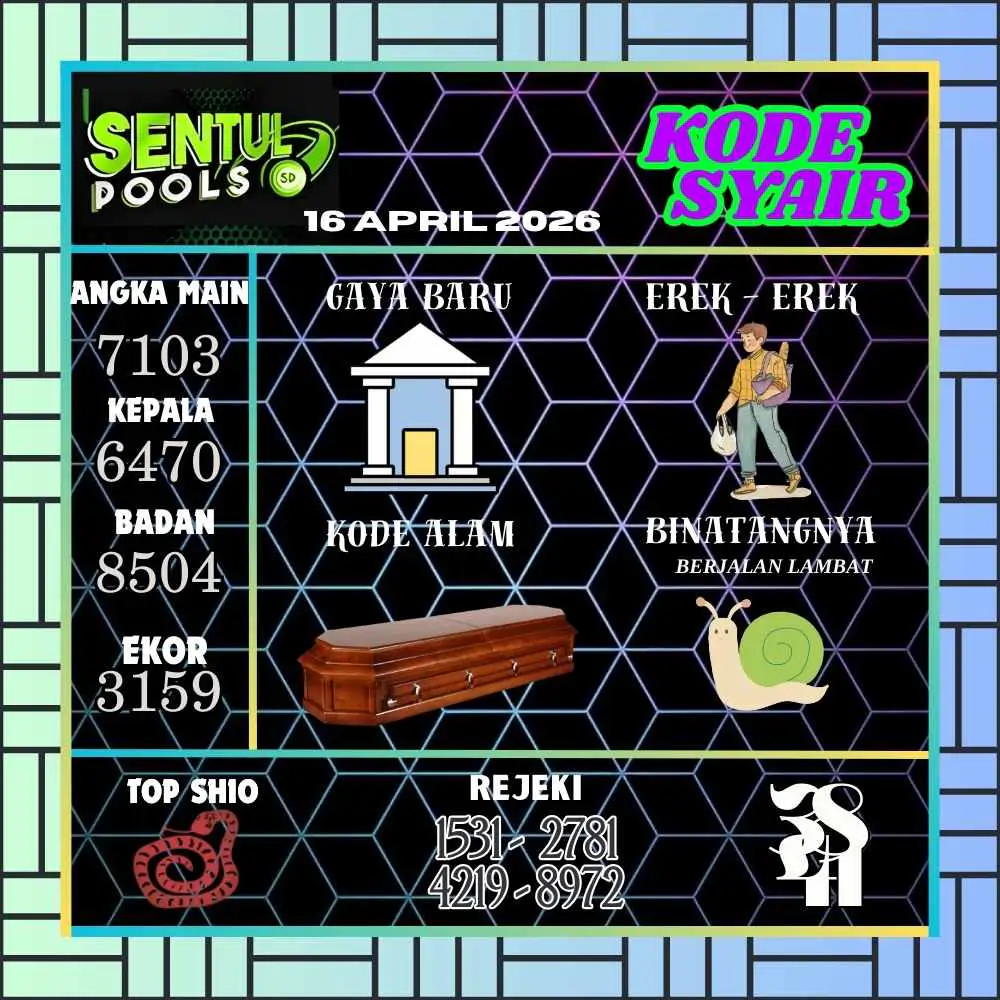 Kode Syair Sentul Pools April 2026
