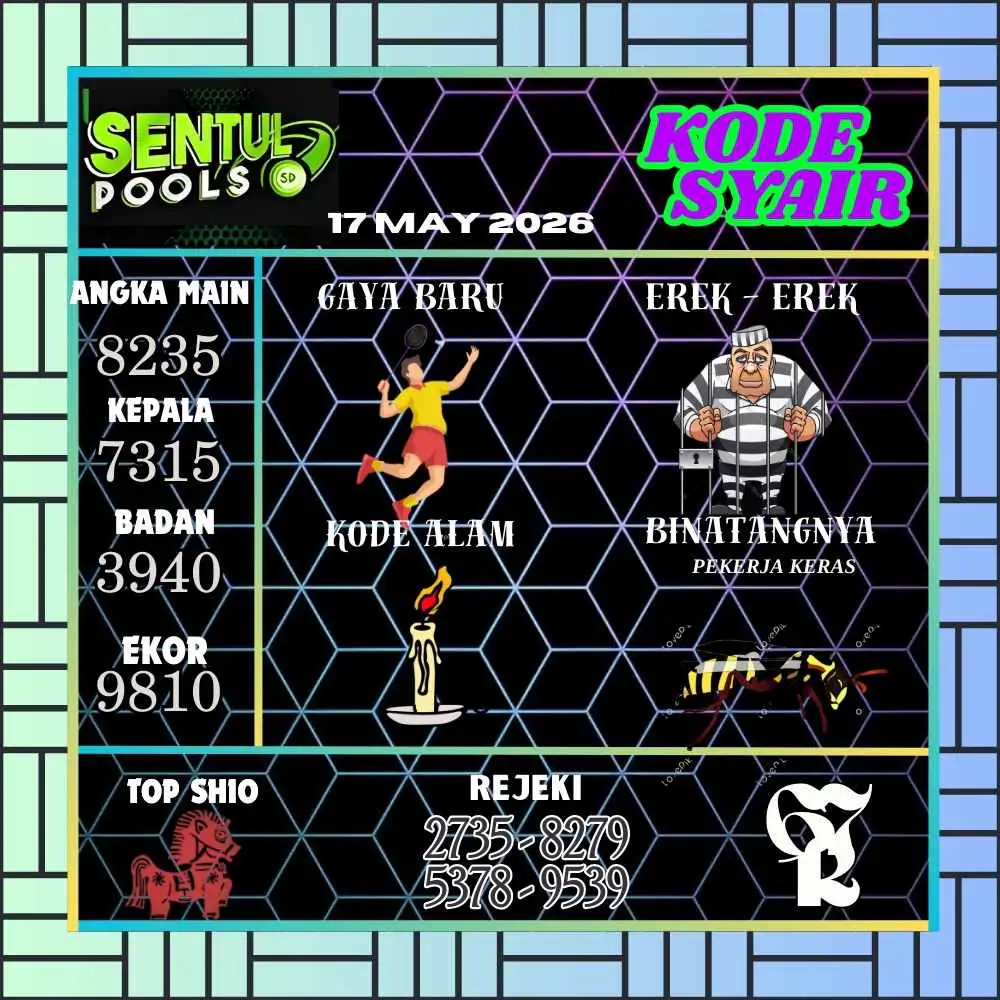 Kode Syair Sentul Pools Mei 2026
