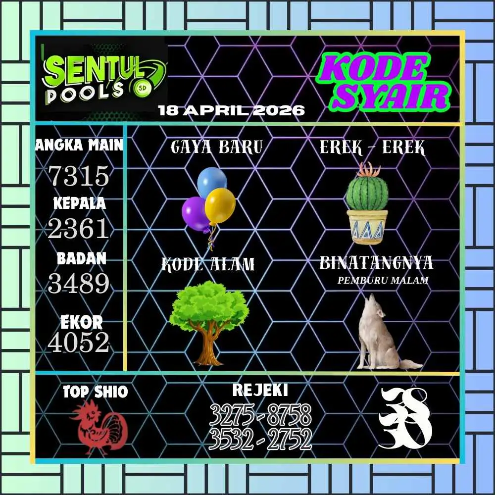 Kode Syair Sentul Pools April 2026
