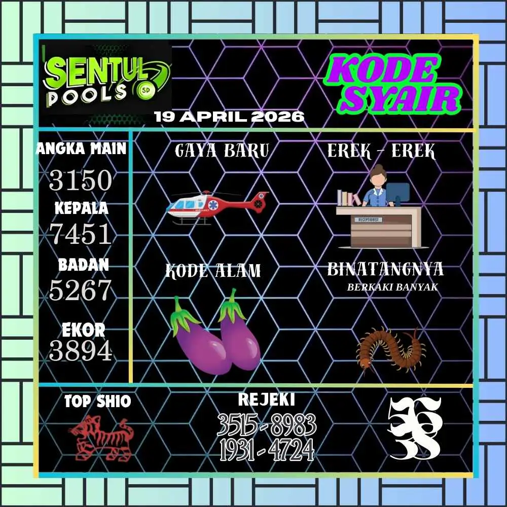 Kode Syair Sentul Pools April 2026
