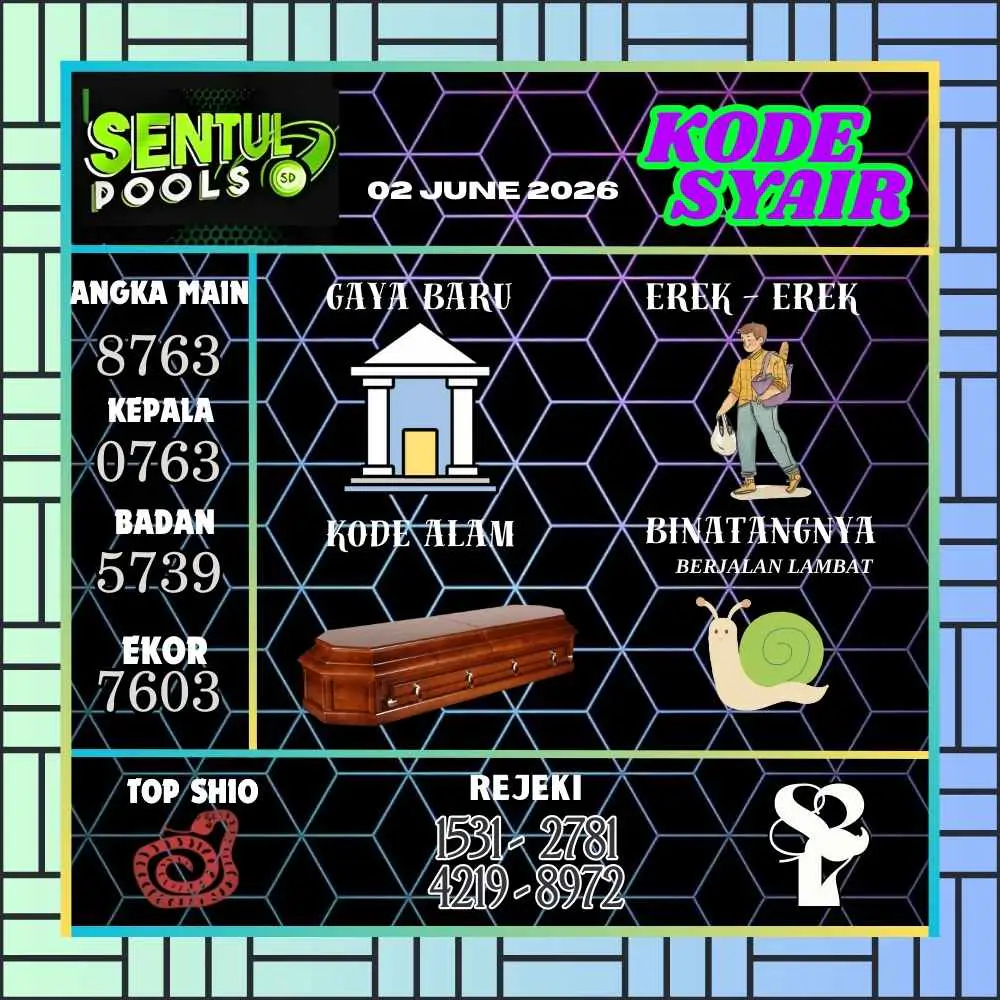 Kode Syair Sentul Pools Juni 2026
