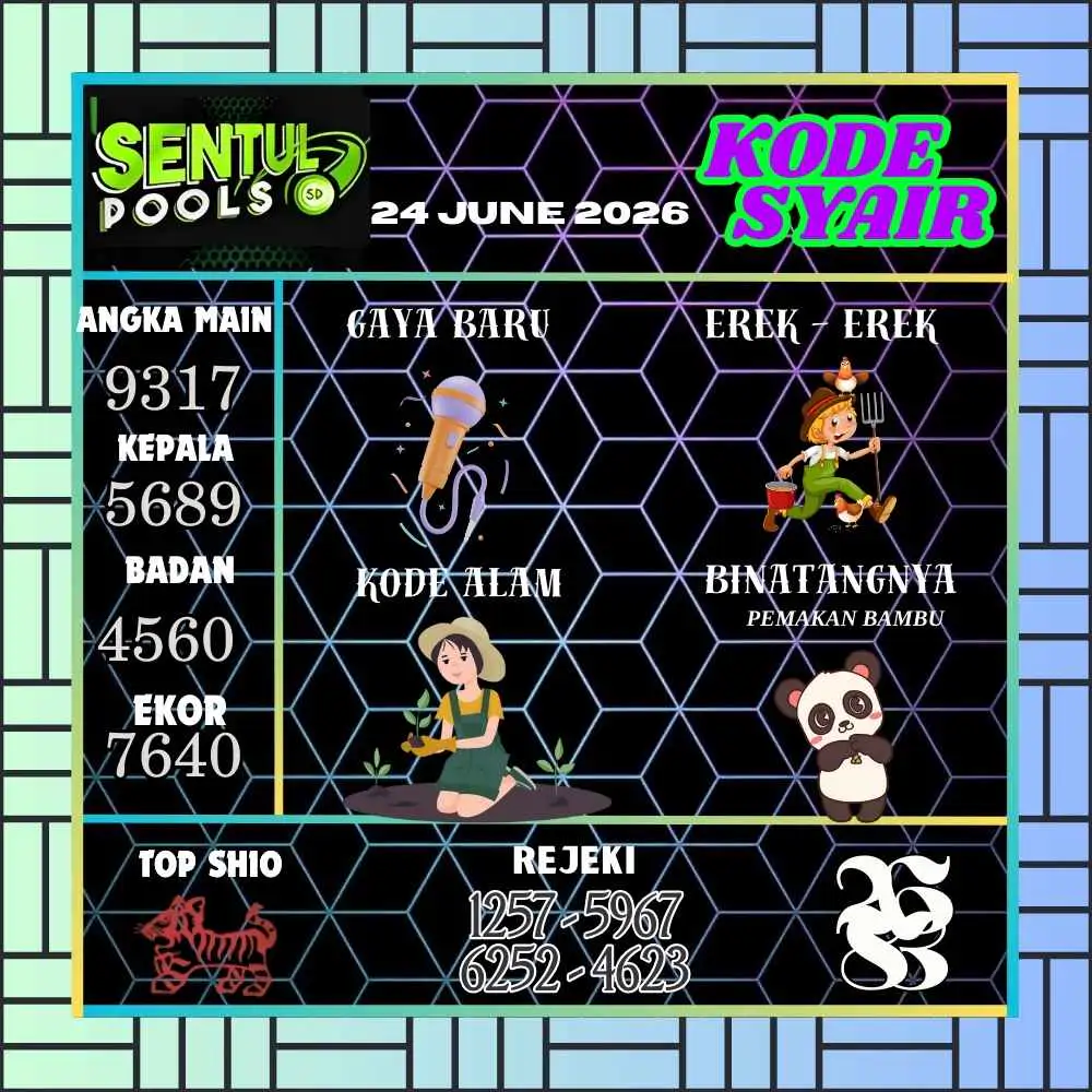 Kode Syair Sentul Pools Juni 2026
