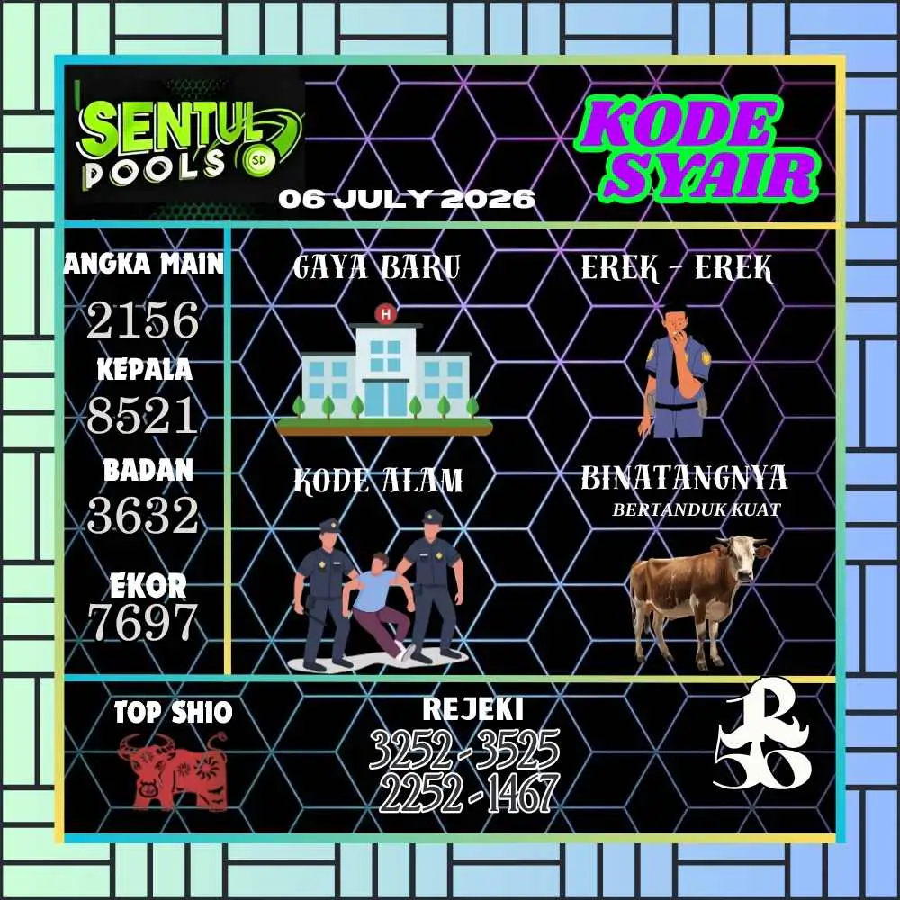 Kode Syair Sentul Pools Juli 2026
